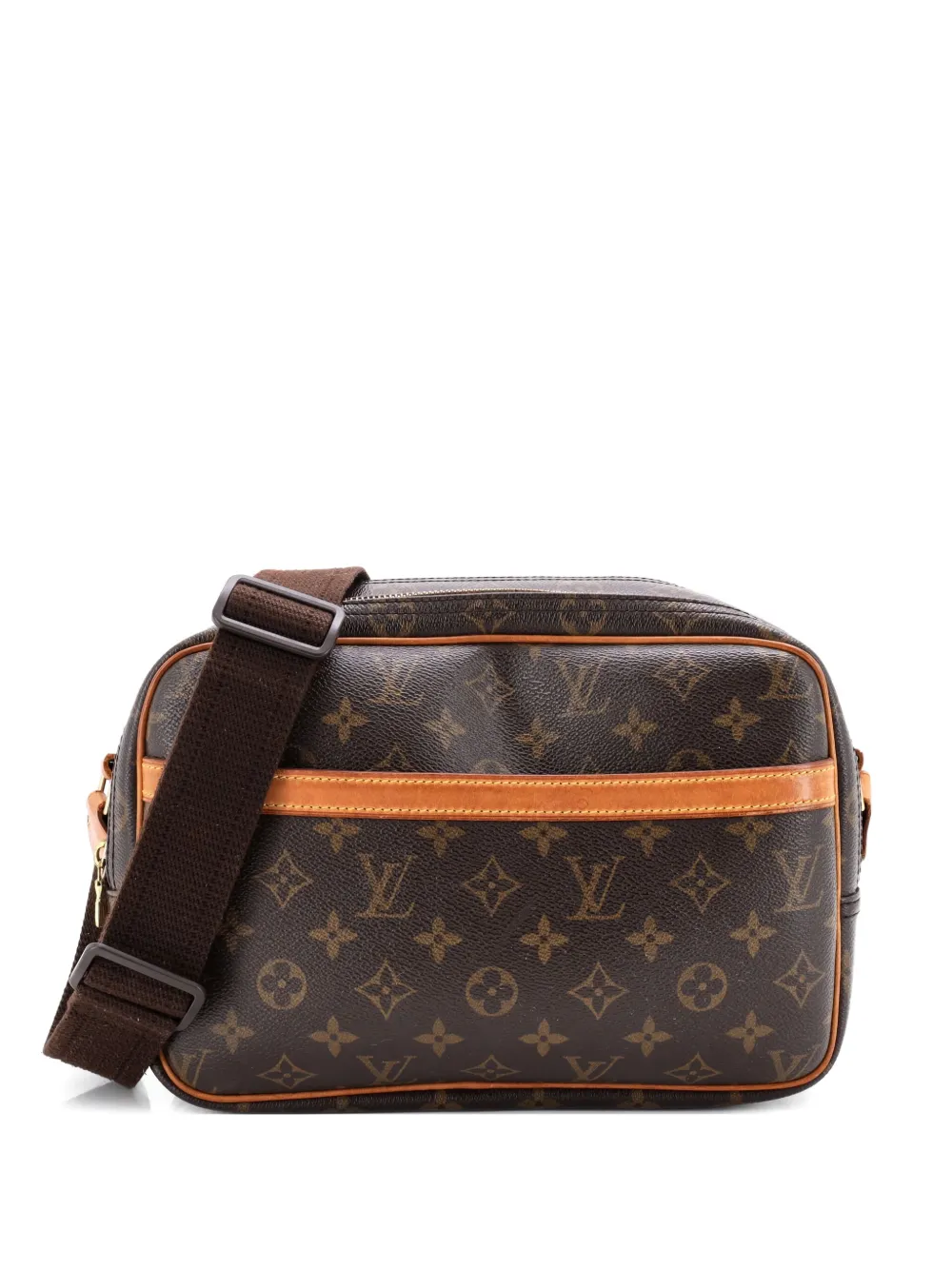 Pre-owned Louis Vuitton Reporter Bag Monogram Canvas Pm Crossbody Bag In Brown