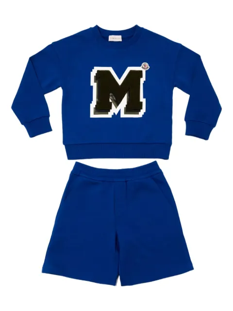 Moncler Enfant logo-appliqué tracksuit set
