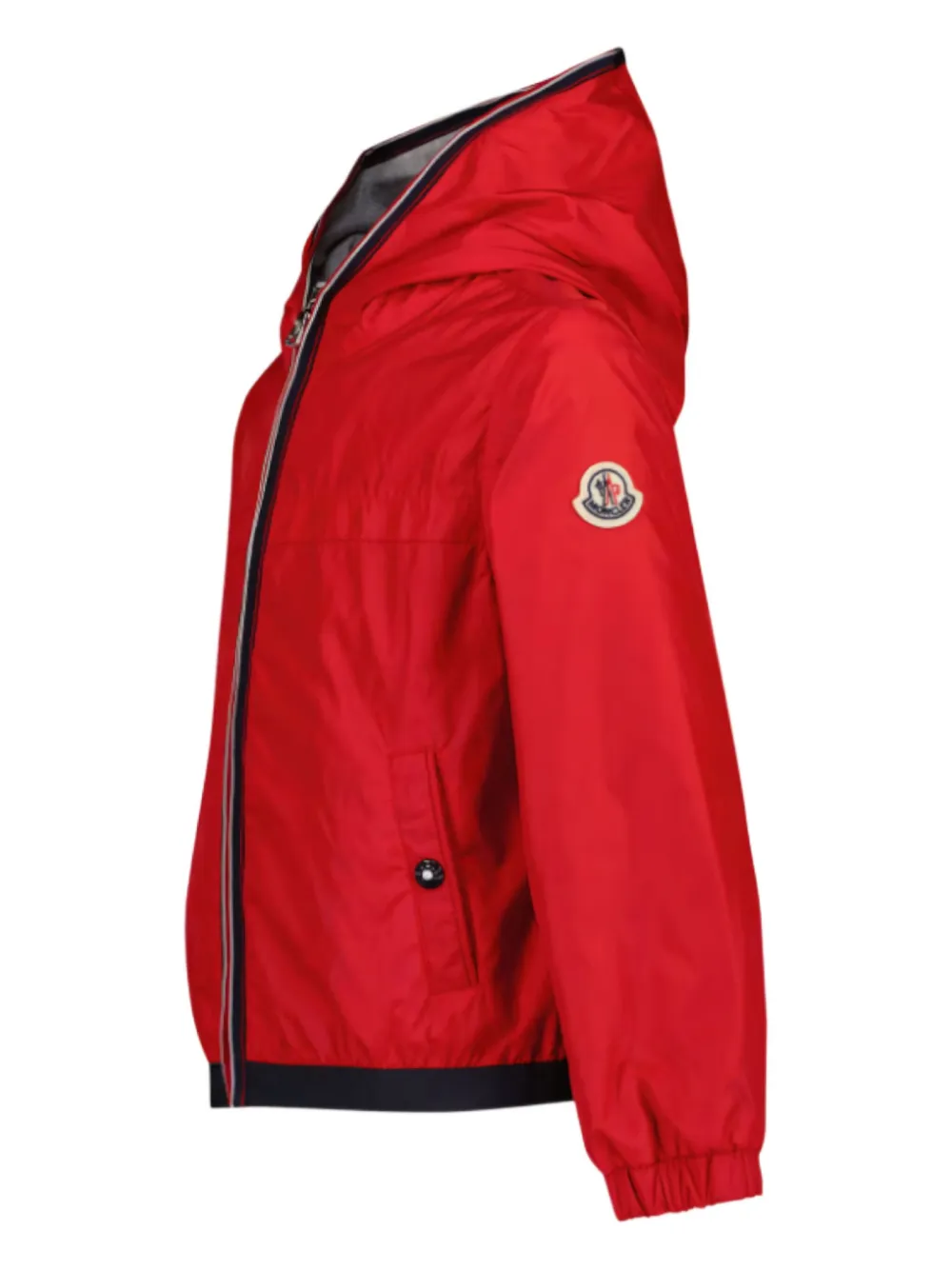 Moncler Enfant Regenjack met capuchon Rood