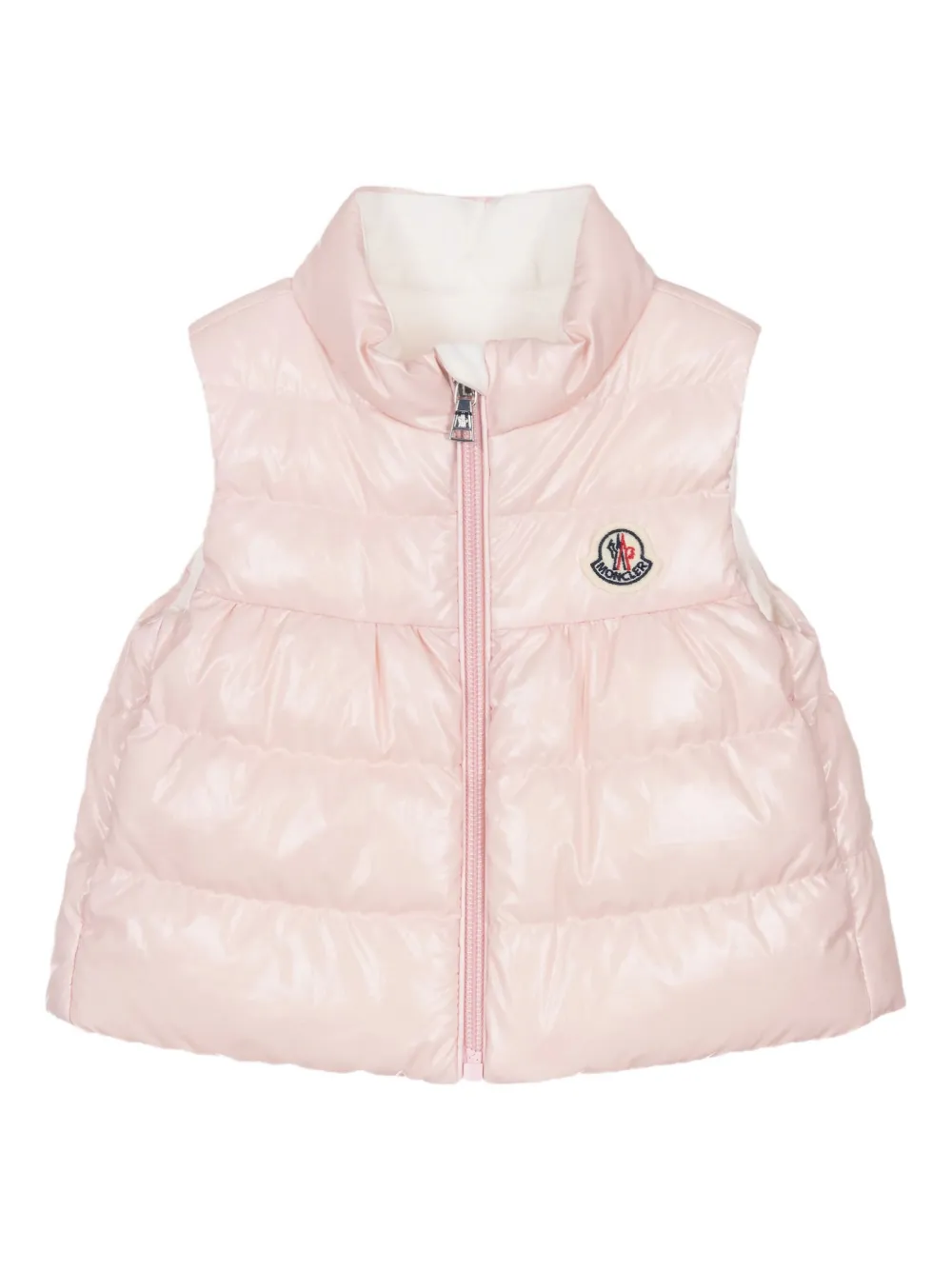 Moncler Enfant Bodywarmer met logopatch Roze