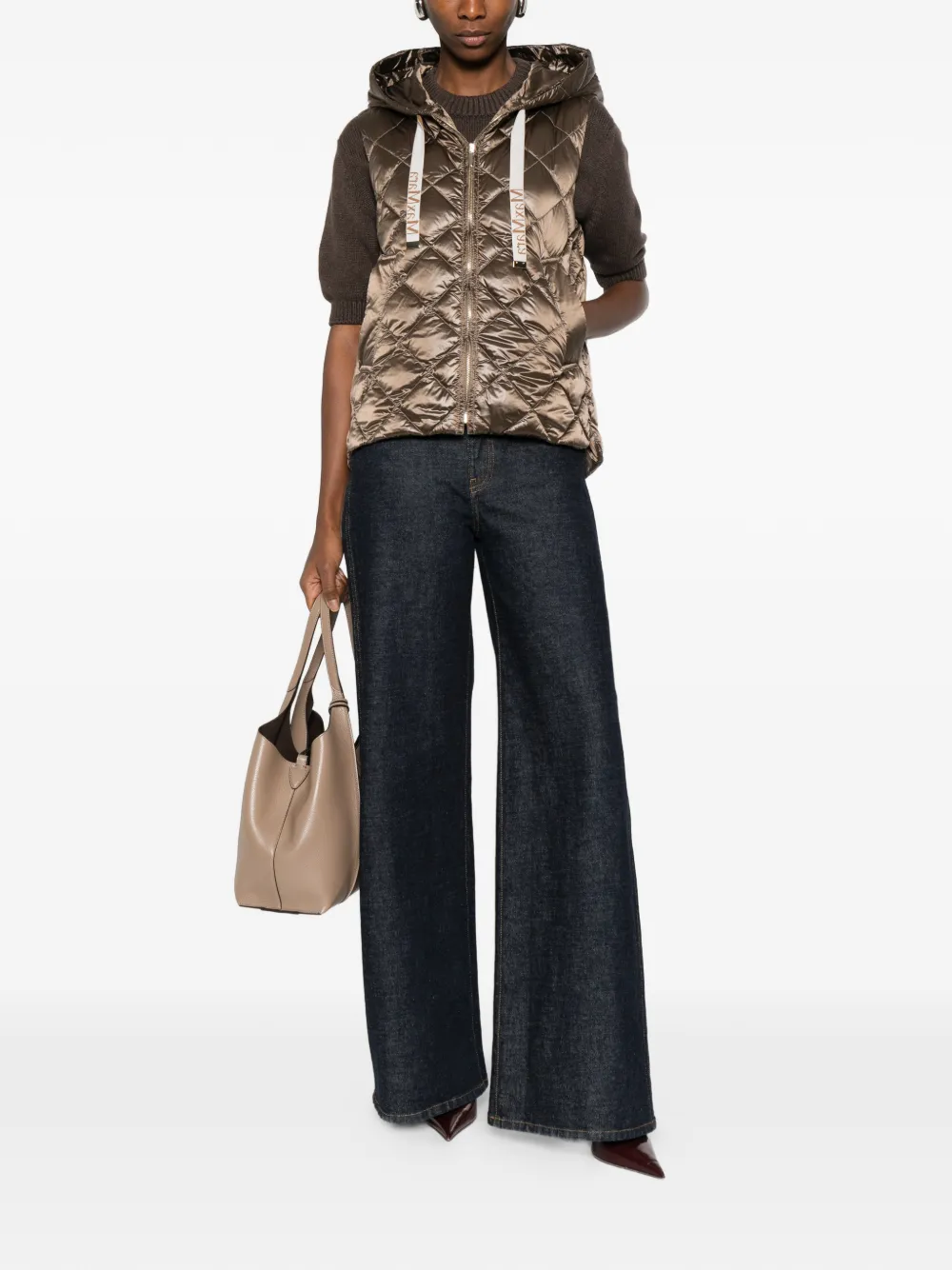 Max Mara hooded quilted gilet | Waistcoats & Gilets | Image 2