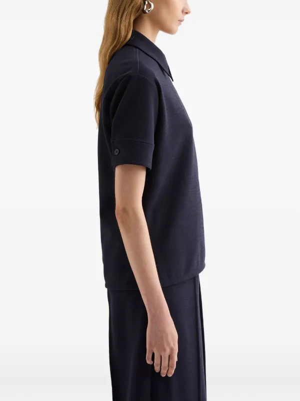 Jil Sander Cotton Blend Polo t-shirt | Blue | FARFETCH JO