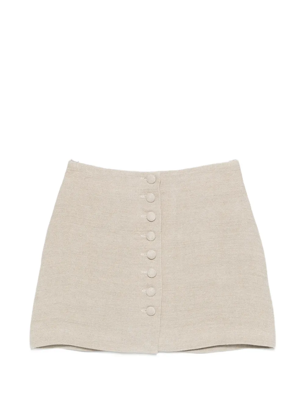 LIBEROWE buttoned mini skirt - Toni neutri