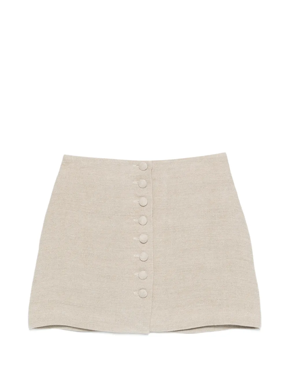 LIBEROWE buttoned mini skirt - Toni neutri