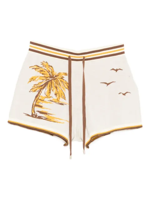 ZIMMERMANN Daylight palm-tree jacquard shorts