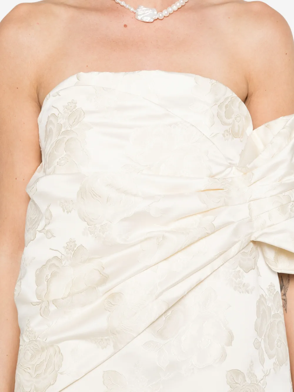 Simone Rocha Gesmockte top Beige