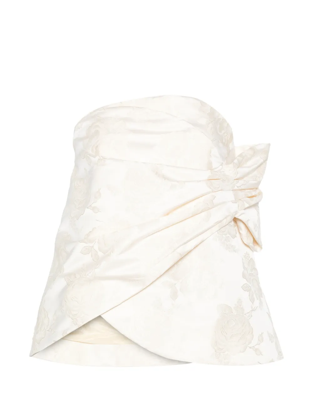 Simone Rocha gathered flower top - Toni neutri