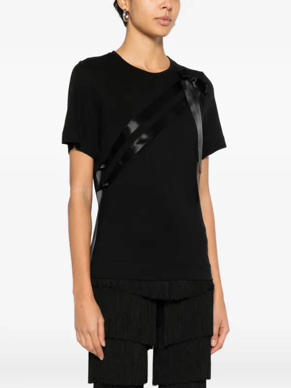 simone rocha Tシャツ　リボン Simone Rocha リボン Tシャツ | ブラック | FARFETCH JP