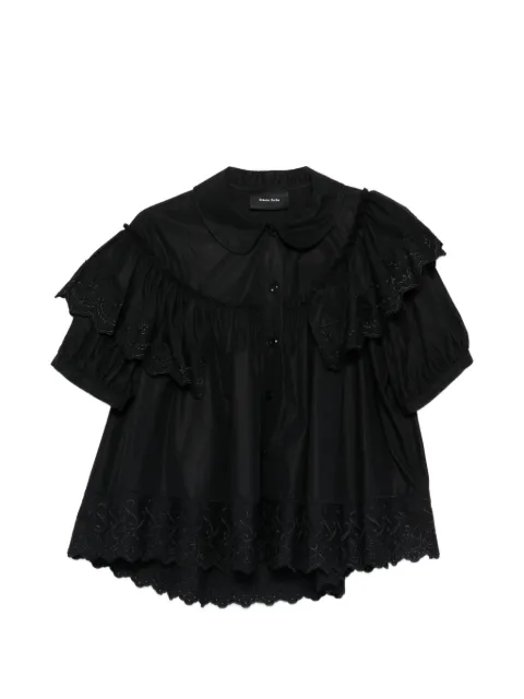 Simone Rocha broderie-anglaise sleeveless shirt