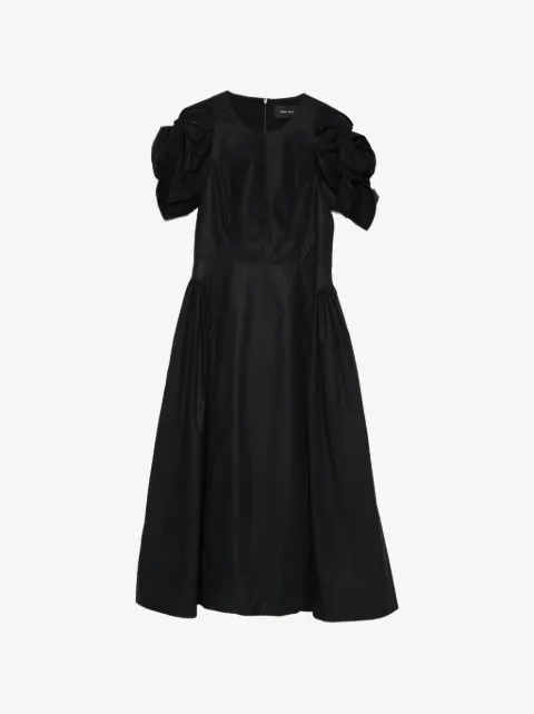 Simone Rocha rose puff-sleeve midi dress