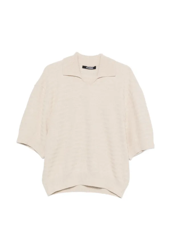 Jacquemus V-neck T-shirt | Neutrals | FARFETCH ID