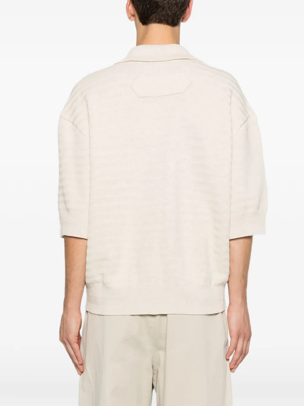Jacquemus T-shirt met V-hals Beige