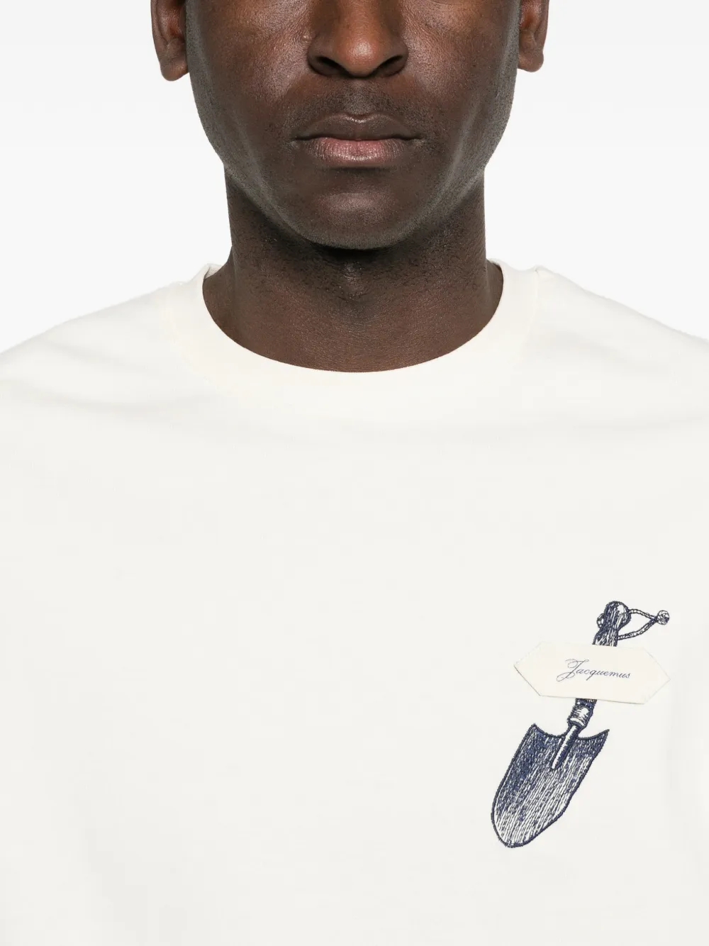 Jacquemus The Pelle T-shirt met borduurwerk Beige