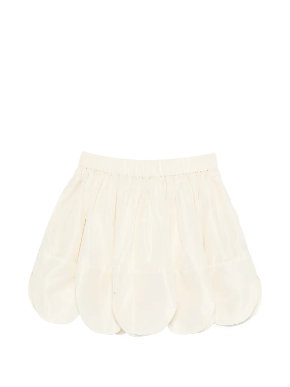 Simone Rocha petal-hem mini skirt - Toni neutri