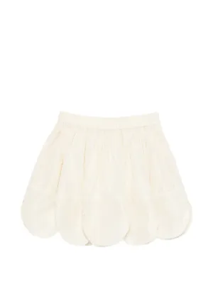 Patou ラッフル デニムミニスカート | ニュートラル | FARFETCH JP