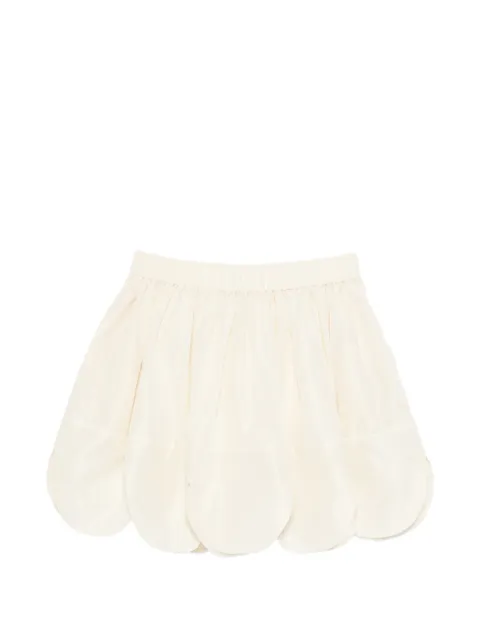 Simone Rocha falda corta con dobladillo de pétalos