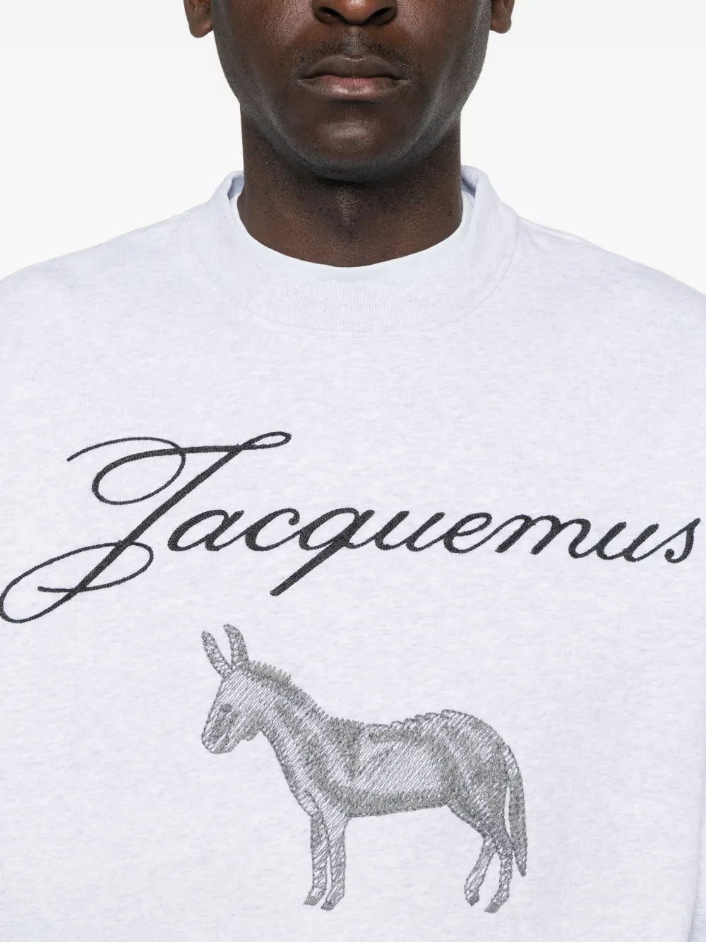 Jacquemus Le Ane sweater met grafische print Grijs