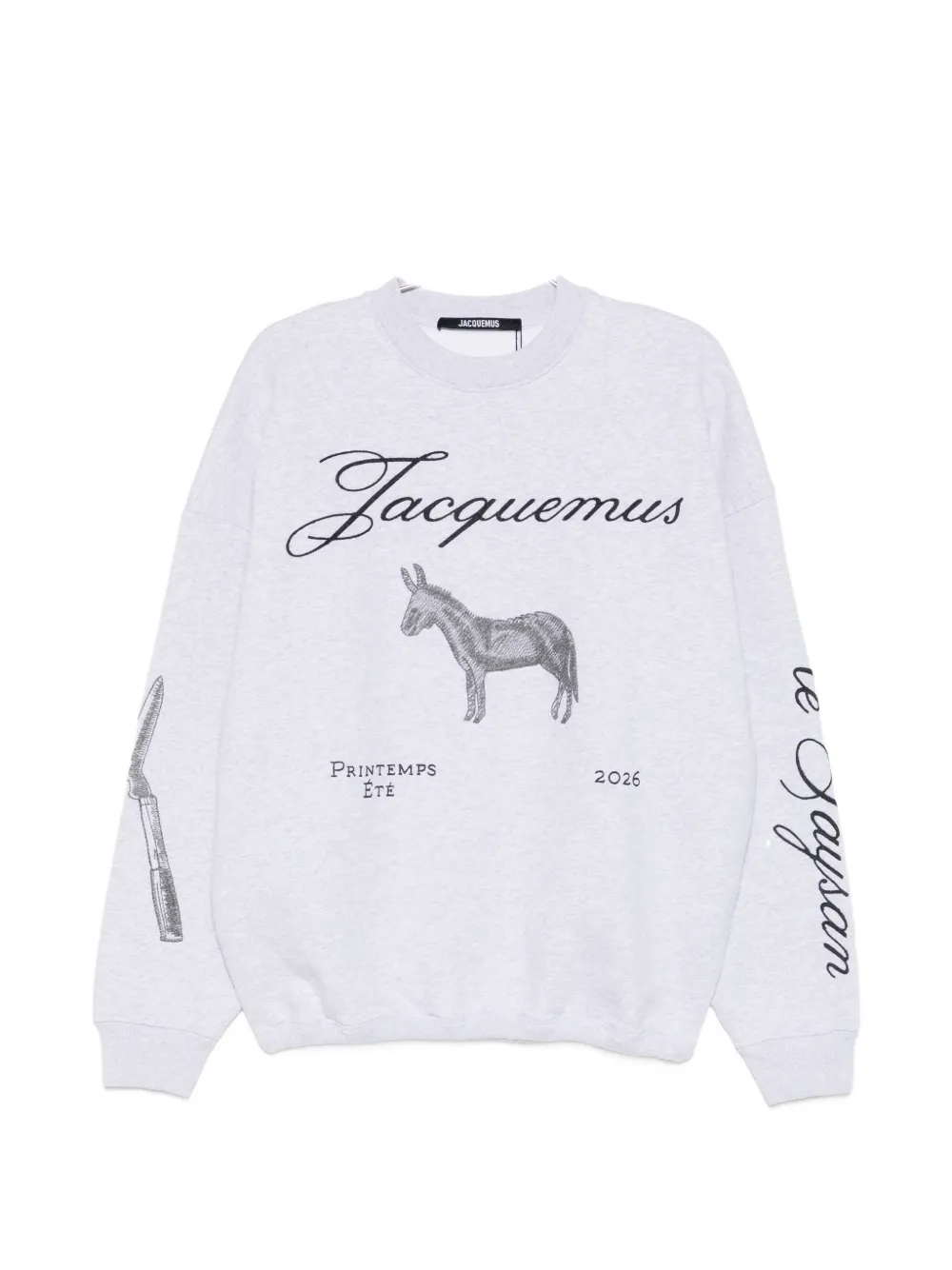 Jacquemus Le Ane graphic sweatshirt - Grigio