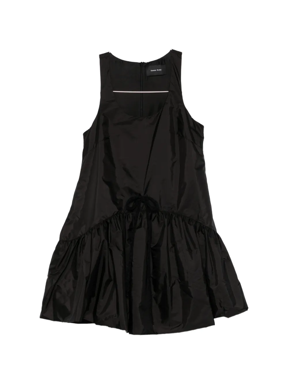 Simone Rocha tapered peplum mini dress - Nero