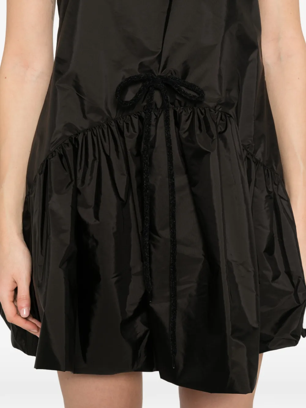 tapered peplum mini dress