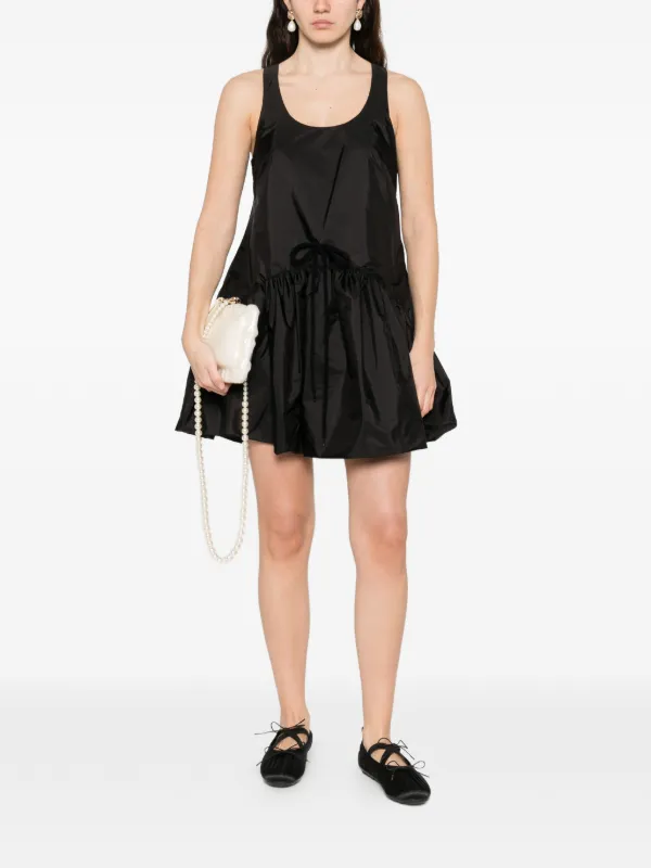 Simone Rocha Tapered Peplum Mini Dress - Black Simone Rocha Tapered Peplum Mini Dress - Black