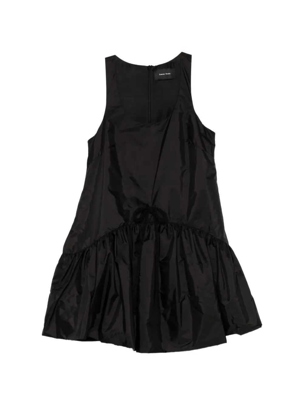 Simone Rocha tapered peplum mini dress - Nero