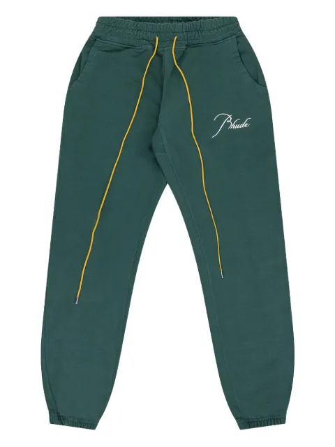 RHUDE drawstring terry sweatpants