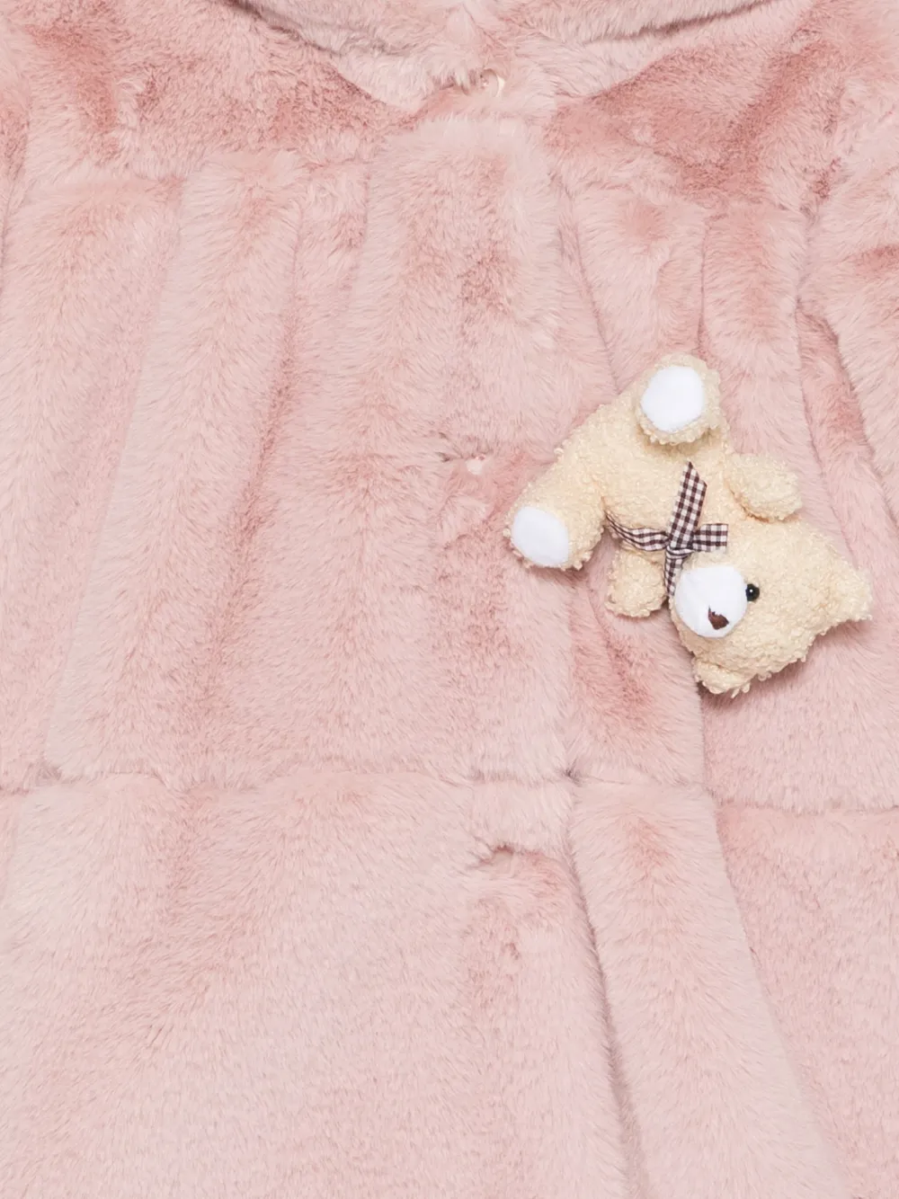 Miss Grant Kids Teddy jas van imitatiebont Roze
