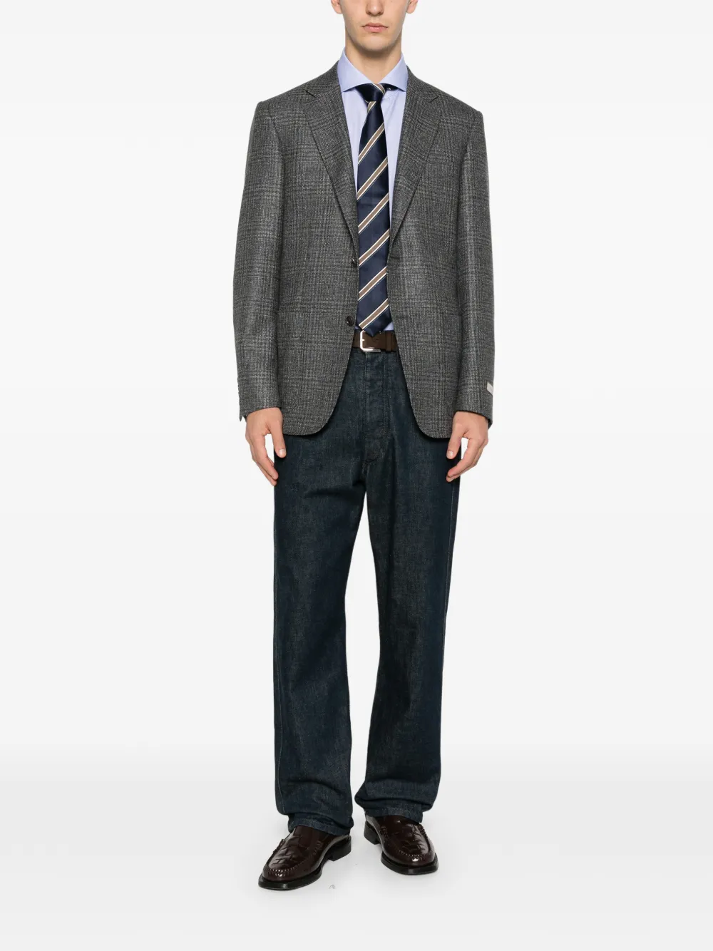 Canali check wool blazer | Blazers | Image 2