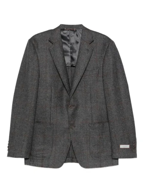 Canali check wool blazer