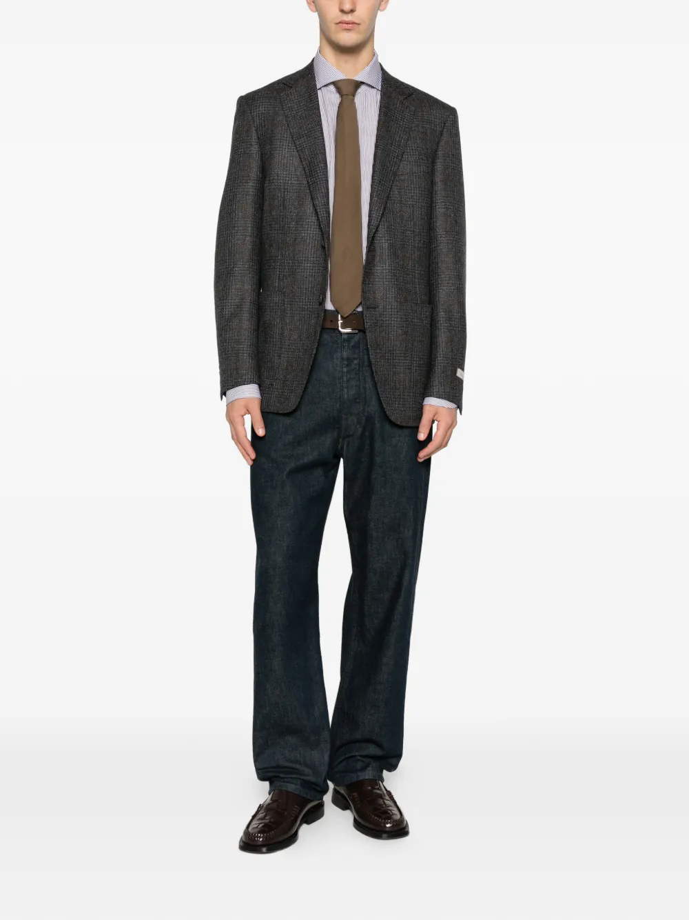 Canali check wool blazer | Blazers | Image 2