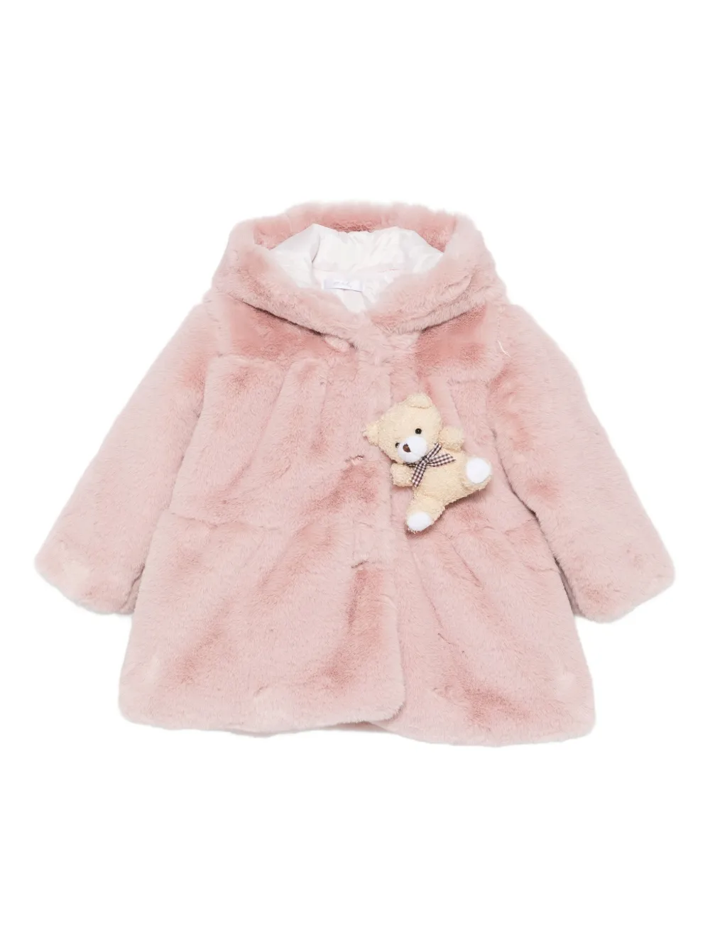 Miss Grant Kids テディベア フーデッドコート - ピンク Miss Grant Kids テディベア フーデッドコート - ピンク