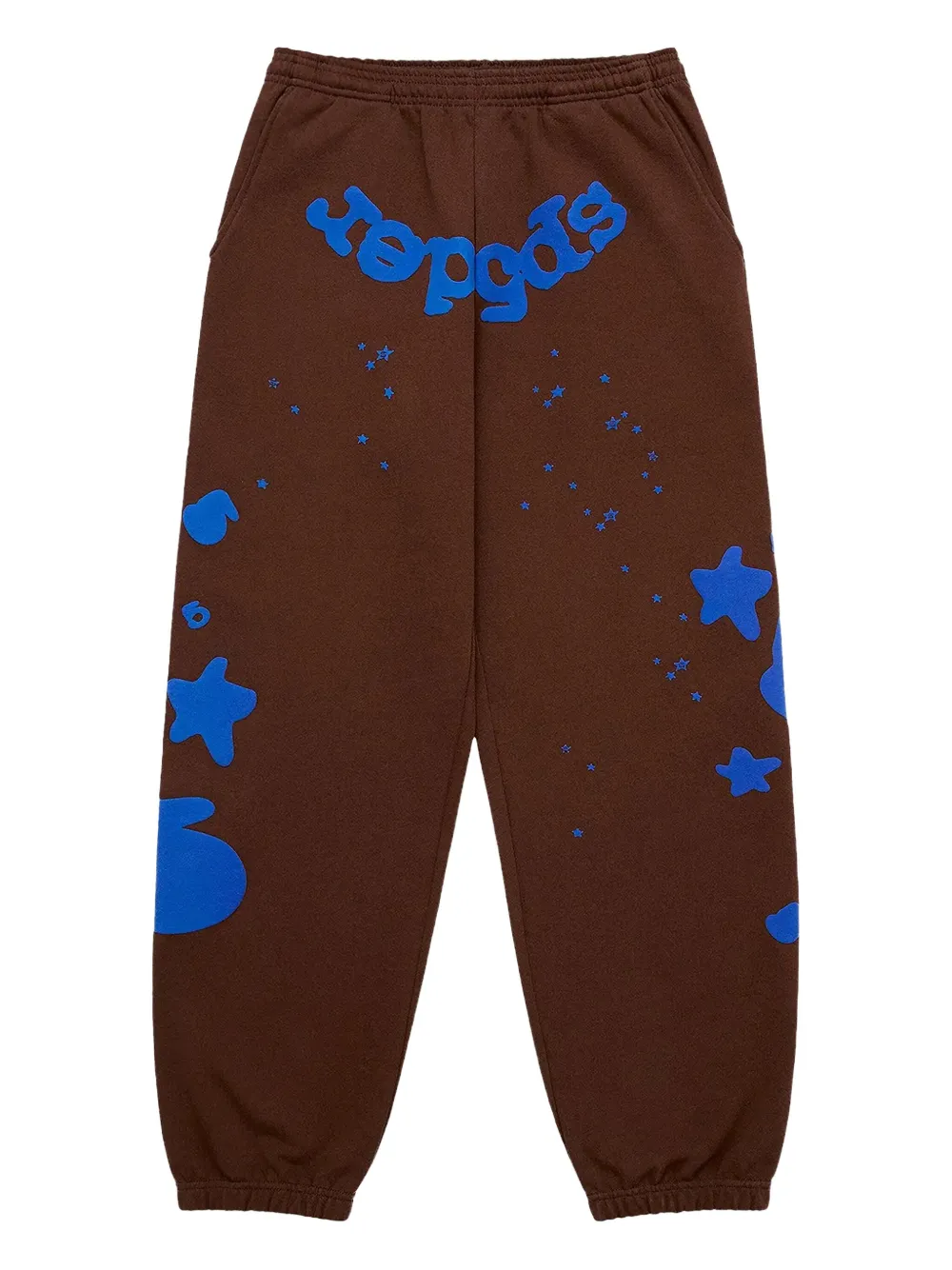 SP5DER Beluga V2 star-print track pants | Brown | Image 1