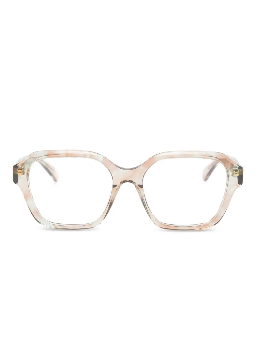 Chloé Eyewear geometric-frame glasses | Neutrals | Image 1