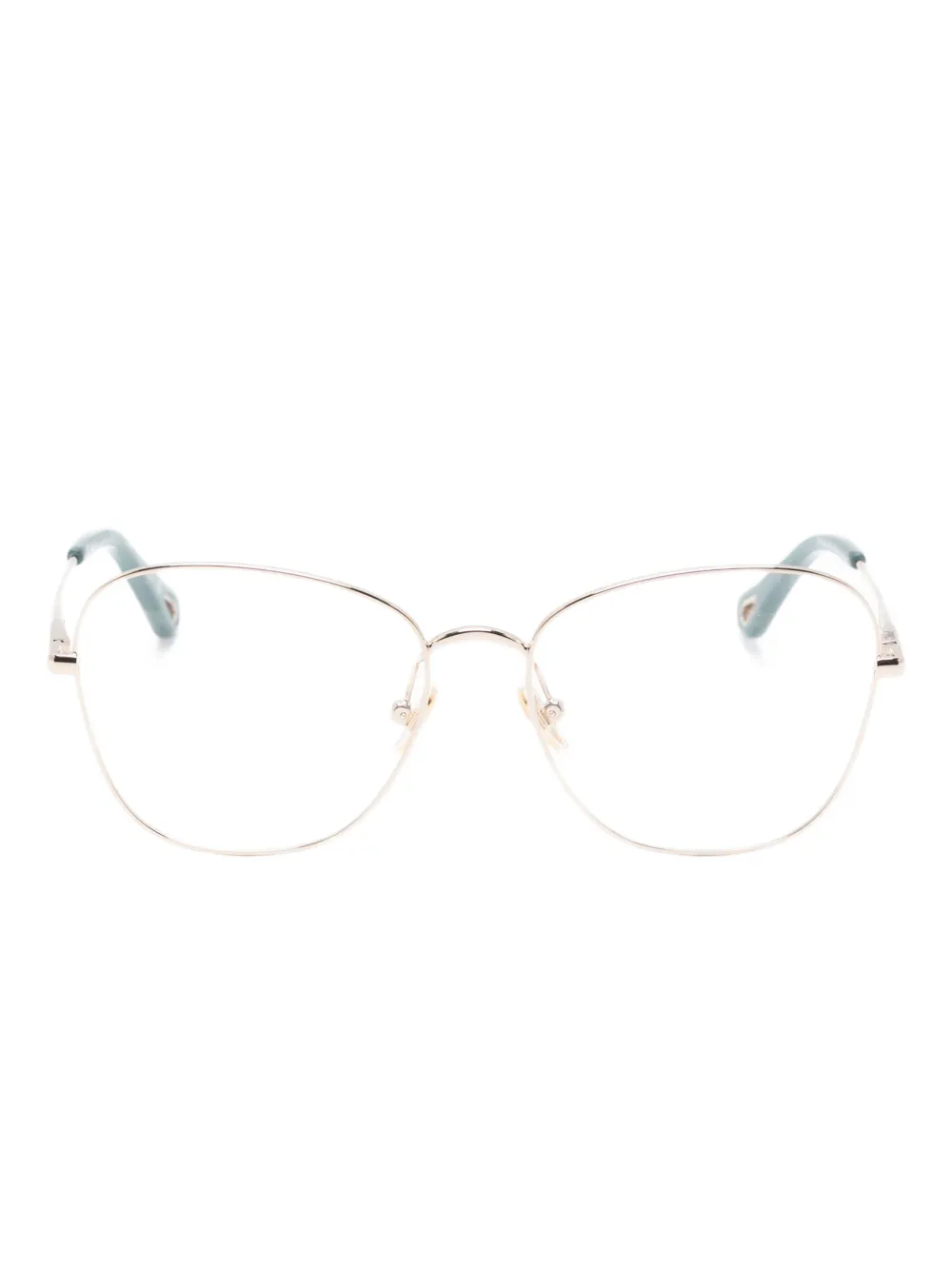 Chloé Eyewear oval-frame glasses | Gold | Image 1
