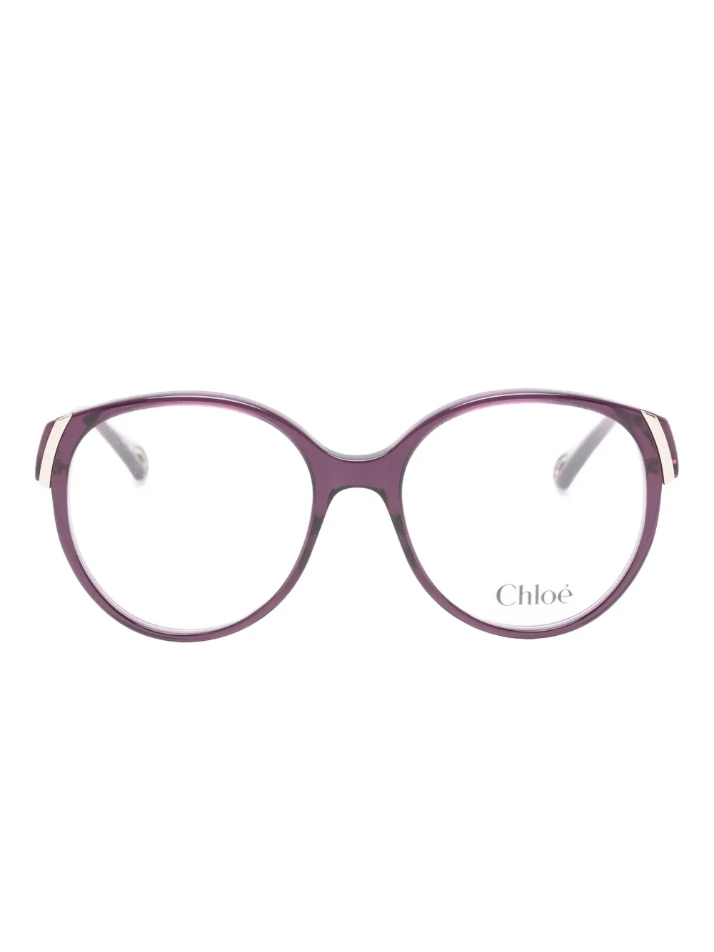 Chloé Eyewear round-frame glasses | Purple | Image 1