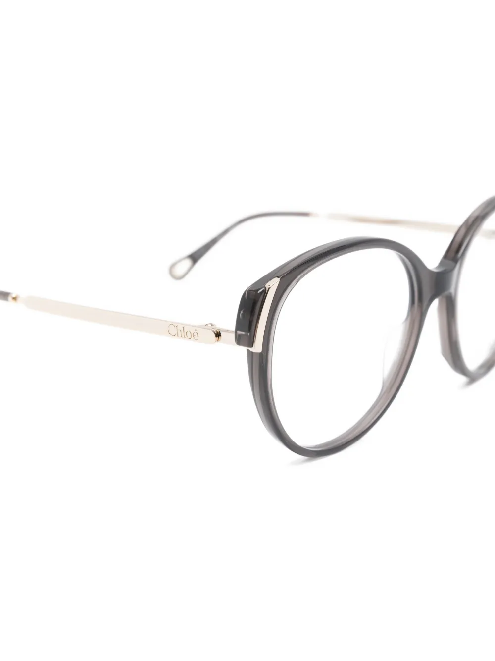  Chloé Eyewear Oval-frame Glasses - Grey 