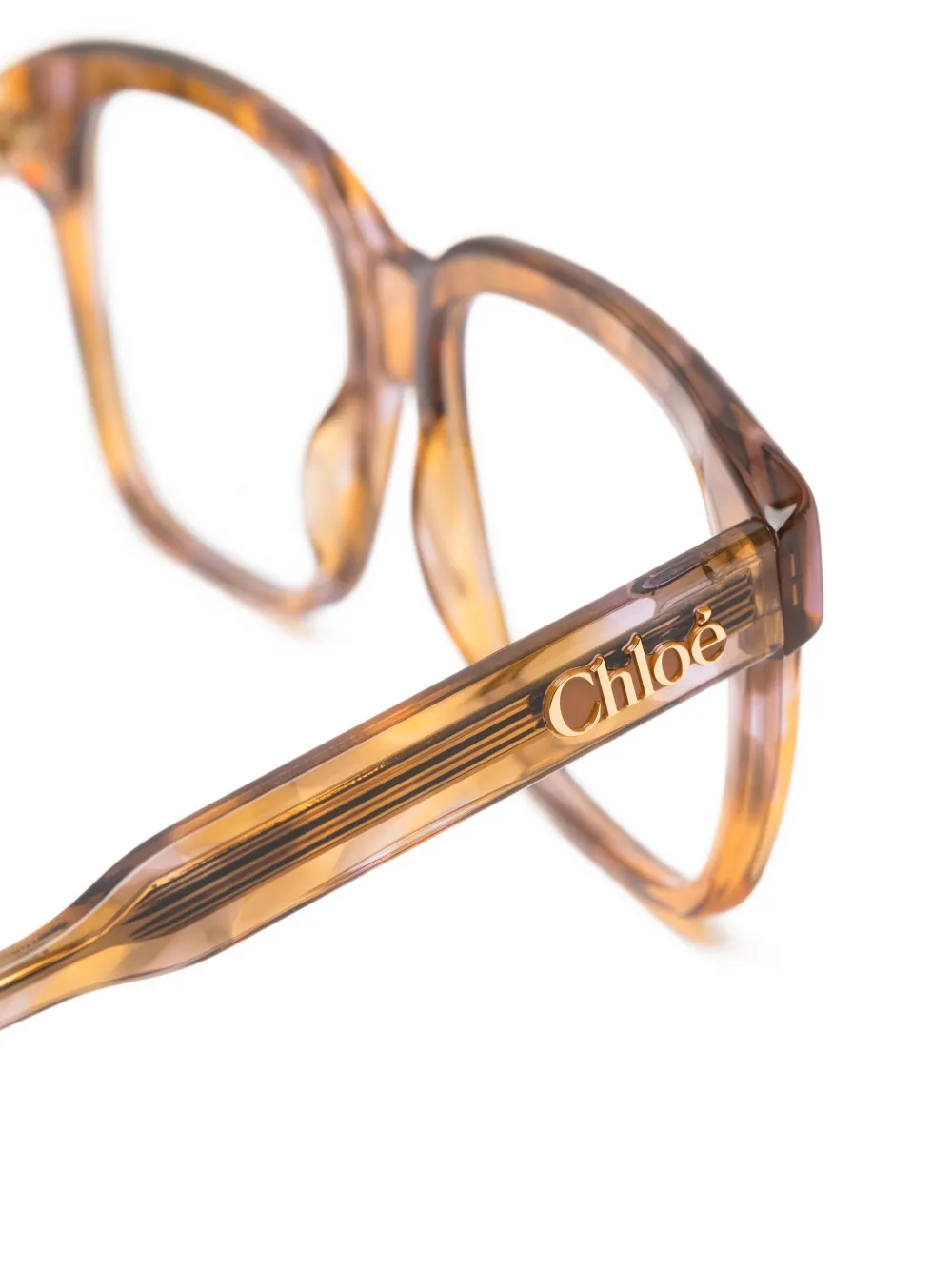  Chloé Eyewear Square-frame Glasses - Brown 