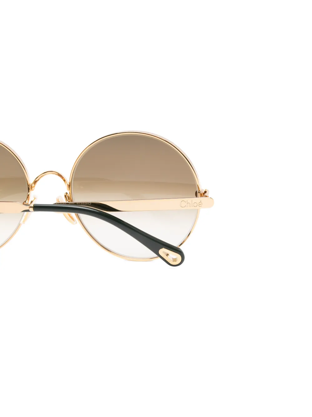 Chloé Eyewear Zonnebril met rond montuur Goud