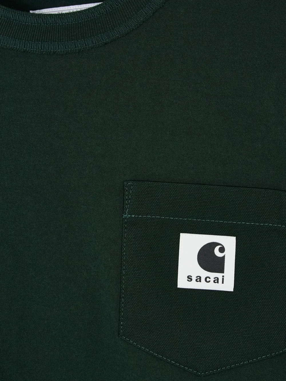 sacai x Carhartt WIP katoenen jersey T-shirt Groen