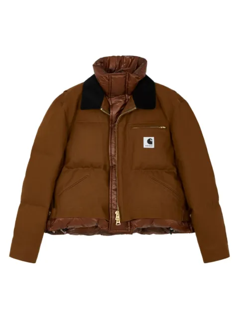 sacai chamarra a capas en colaboración con Carhartt