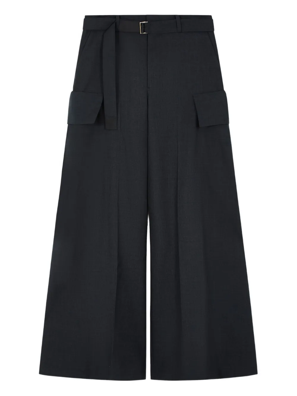 sacai belted mcargo pockets - Blu