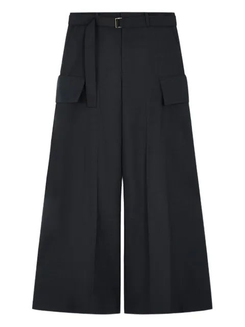 sacai belted mcargo pockets