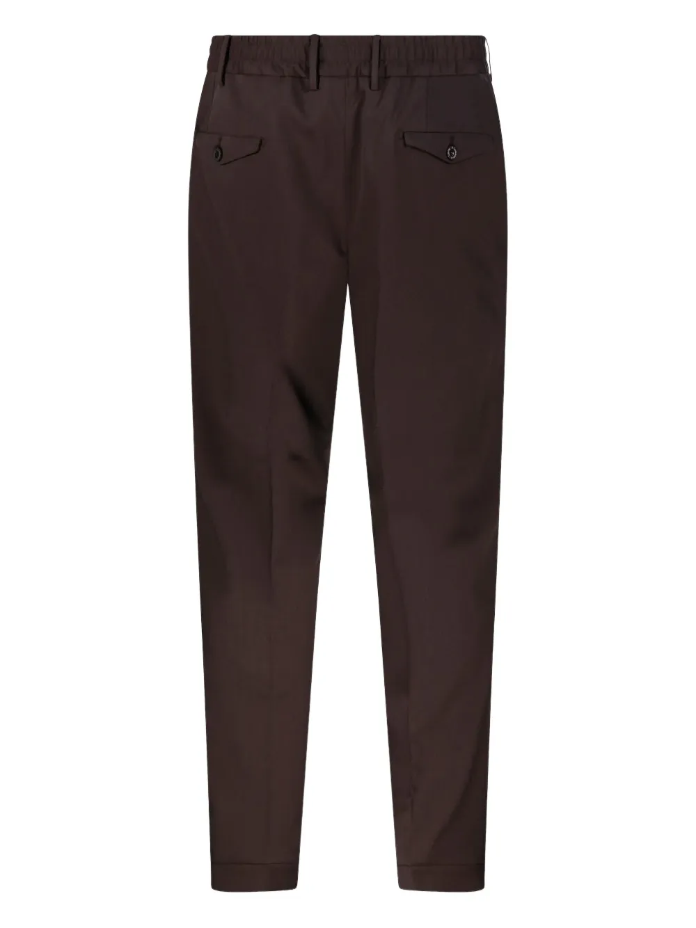Santaniello pleated-front tailored trousers - Bruin
