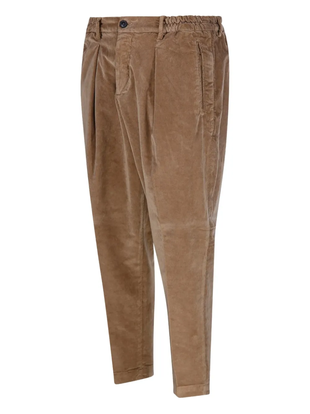 Entre Amis Broek met elastische taille Bruin