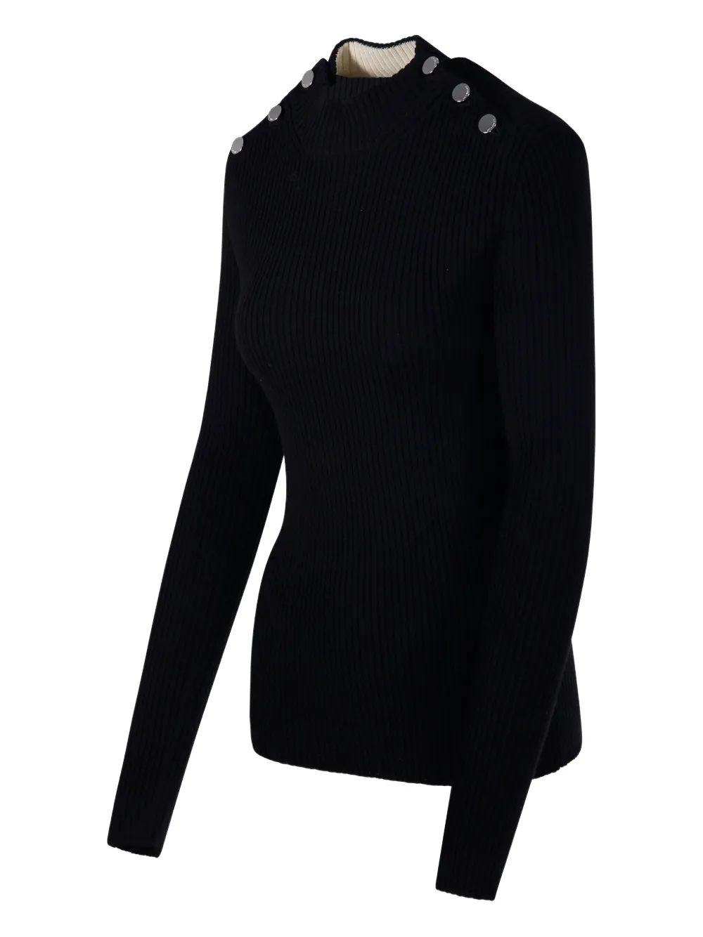 Sportmax Renania geribbelde trui Zwart
