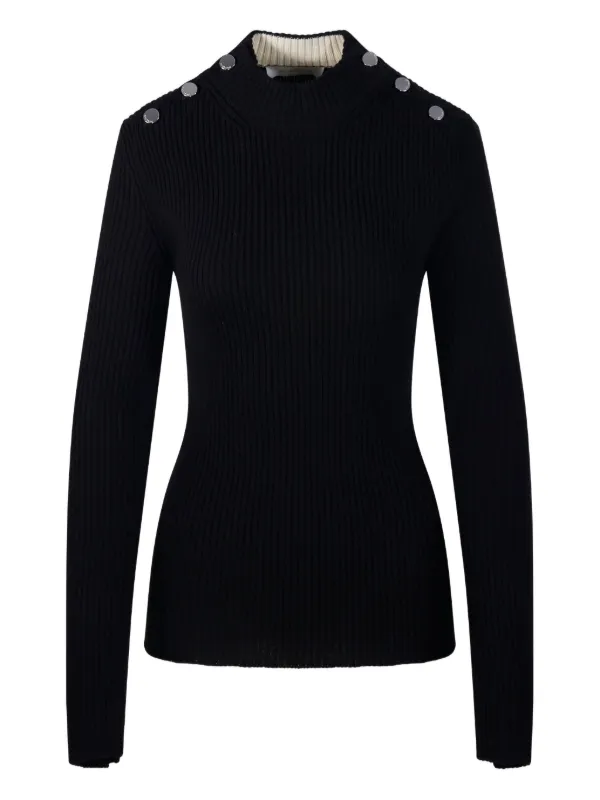 Sportmax Renania Ribbed Sweater in Black