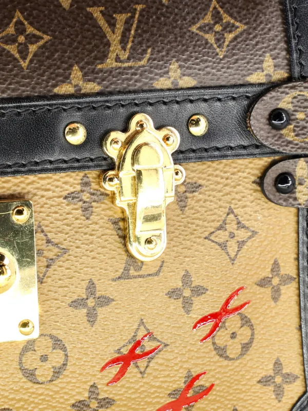 Louis Vuitton Pre-Owned Trunk Reverse Monogram Canvas Clutch Bag
