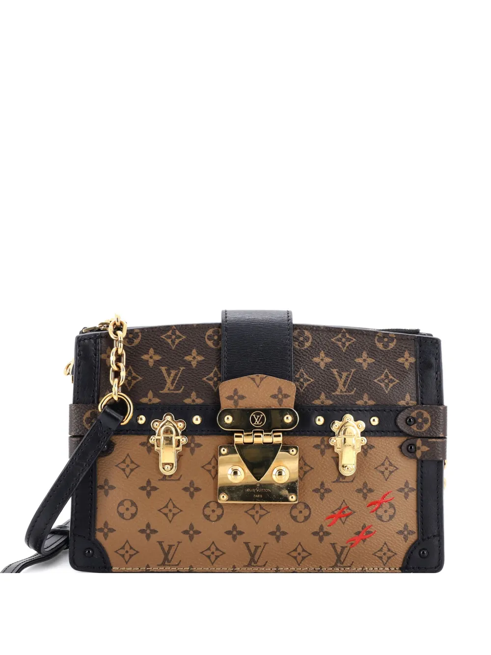 Louis Vuitton Pre-Owned Trunk Reverse Monogram Canvas clutch bag - Louis Vuitton Pre-Owned Trunk Reverse Monogram Canvas clutch bag -
