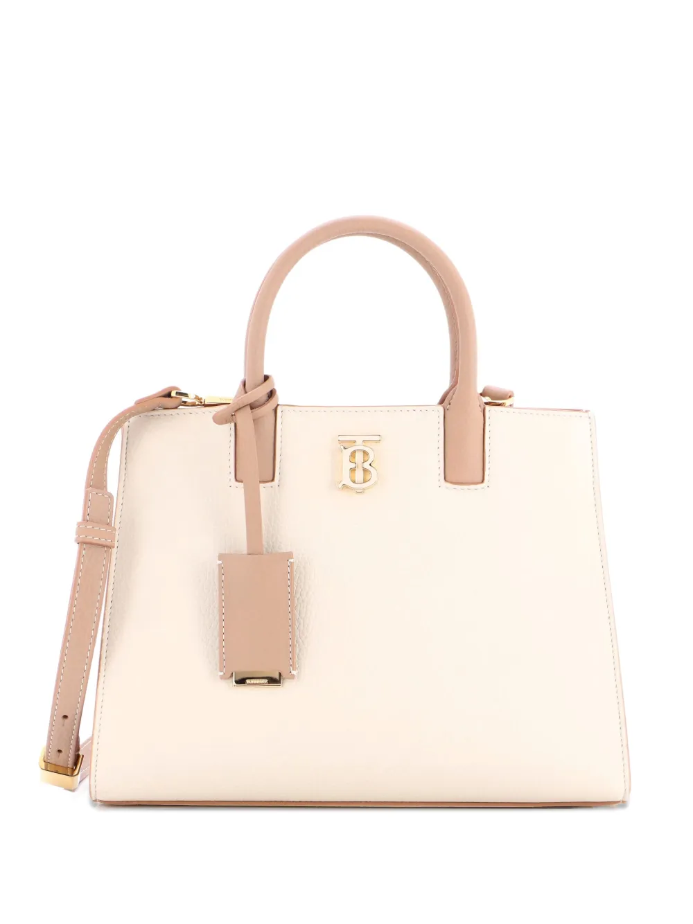 Burberry Pre-Owned Frances Tote Leather Mini shoulder bag - ニュートラル